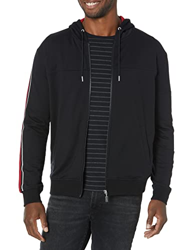 Guess Herren Eco Jerrod Zip Hoodie Hemd, Jet Black A996, X-Large von GUESS