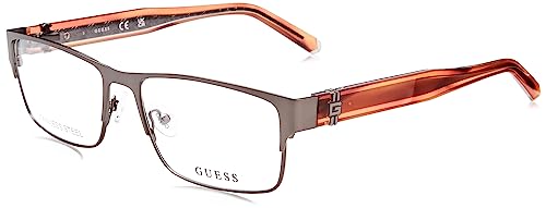 Guess Herren GU50082 Sonnenbrille, Matte Dark Nickeltin, 56/17/145 von GUESS