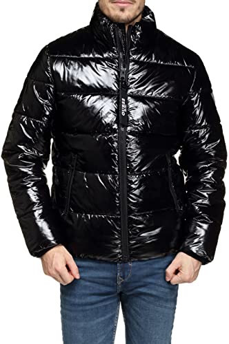 Guess Herren Liquid Puffa Jacket Steppjacke, Jet Black A997, XL von GUESS