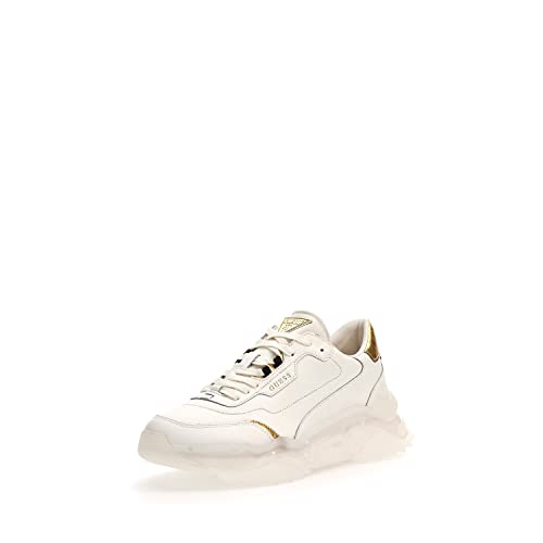 GUESS Herren MASSA CARRYOVER Sneaker, Weißes Gold, 44 EU von GUESS