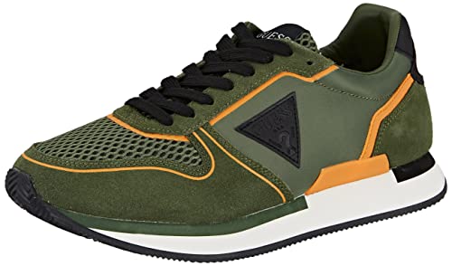 GUESS Herren Potenza CARRYOVER Sneaker, grün, 41 EU von GUESS