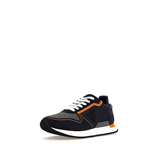 GUESS Herren Potenza Sneaker, blau, 41 EU von GUESS