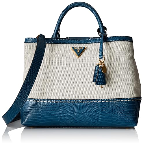 Guess Lissabet Damen Flap Bag (1er-Pack), Blau/Grün, Medium von GUESS