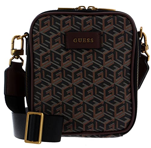 GUESS Men EDERLO Zipper Around Crossbody Bag, BLA von GUESS