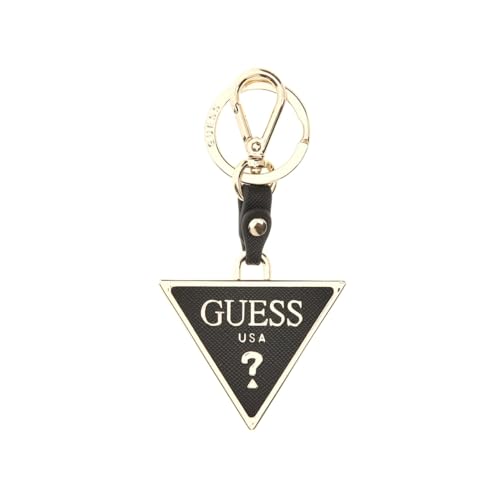 Guess Saffiano Keyring, Schlüsselanhänger, Schwarz von GUESS
