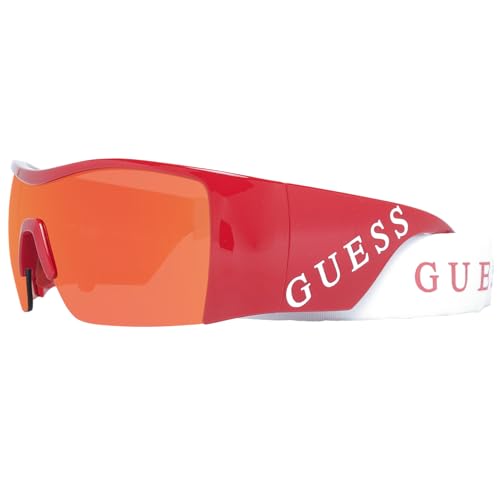 Guess Sonnenbrillen (GU-7661-S 66U) rot - blau-grau verlaufend - petrol verspiegelt von GUESS