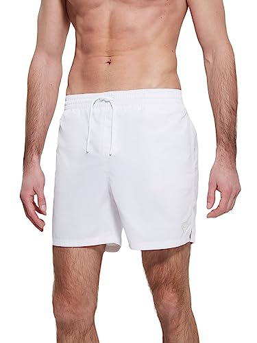 Guess Swiimtru Herren Badehose Shorts F3GT00WFFI2, weiß - white (white), XXL von GUESS