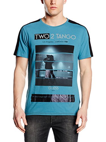 Guess T-Shirt Two 2 Tango türkis M von Guess