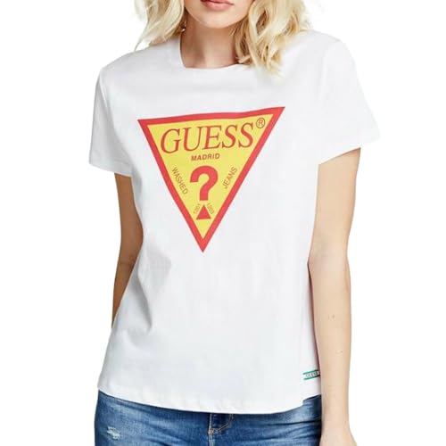 Guess T-Shirt für Damen, Madrid, gelb, Small von GUESS