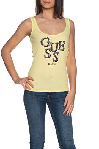 Guess Top für Damen, Baumwolle, Gelb, W1GP0JK1811G2M2, Gelb Small von GUESS