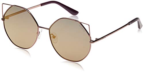 Guess Unisex-Erwachsene GU7527 48G 58 Sonnenbrille, Braun (Marrone Scuro Luc/Marrone Specchiato) von GUESS