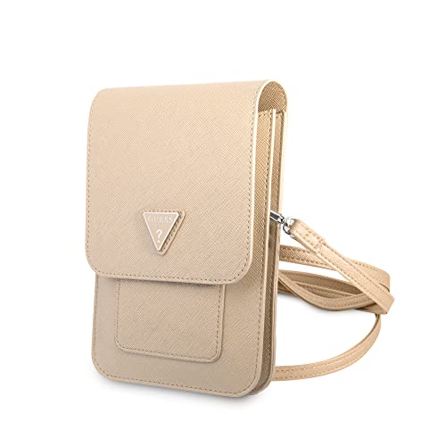 Guess Unisex Tasche Guwbsatmgr Grau Saffiano Triangle Bi-Fold Wallet, Schwarz von CG MOBILE
