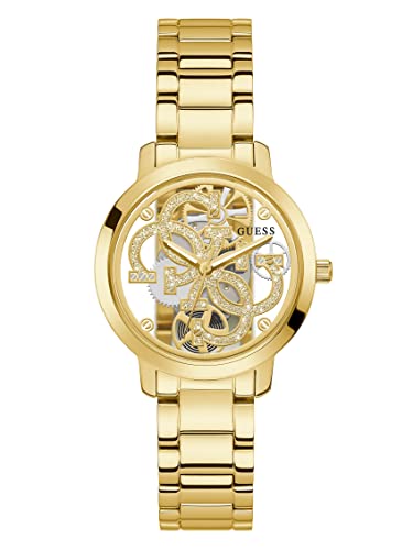GUESS Damen Analog Quarz Uhr mit Edelstahl Armband GW0300L2 von GUESS
