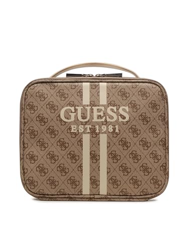 GUESS Women Katey Croc LRG Luxury Satchel Bag, LGR von GUESS