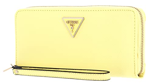 GUESS Women Laurel SLG Large Zip Around Bag, GELB von GUESS