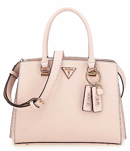 GUESS Women Noelle Girlfriend Satchel Bag, Leichte Rose von GUESS