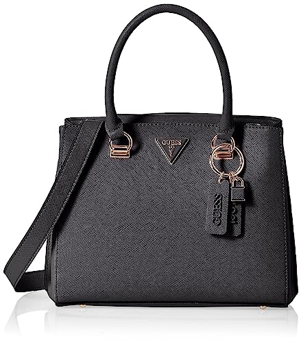 GUESS Women Noelle Girlfriend Satchel Bag, Schwarz von GUESS