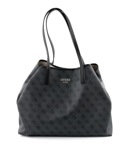 GUESS Women Vikky Large Tote Bag, Kohle von GUESS