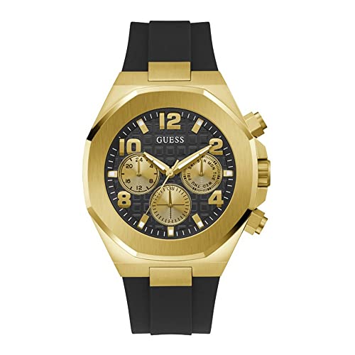 GUESS Herren Analog Quarz Uhr mit Silikon Armband GW0583G2 von GUESS
