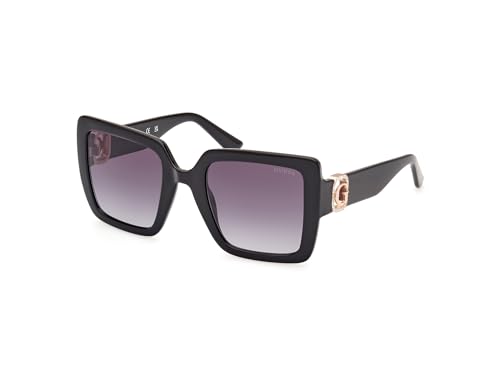 GUESS Unisex GU00103 Sonnenbrille, Shiny Black, 52 von GUESS