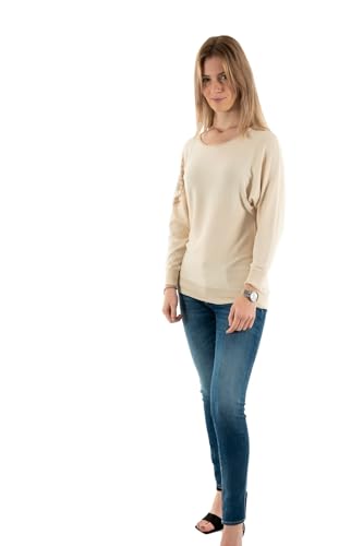 Maglione donna Guess Leslie logo Bat sleeve beige ES24GU27 W4RR40Z2NQ2 M von GUESS