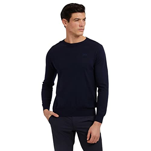 Pullover Uomo Guess girocollo Randall Silk-Blend Sweater blu ES23GU22 M3RR00Z33R1 L von GUESS