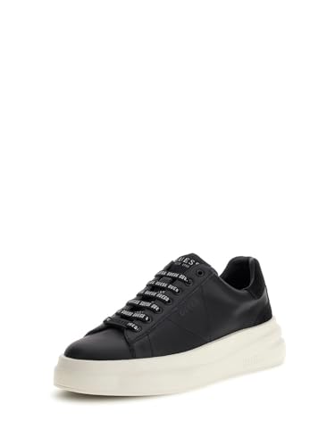 Guess Chaussures Homme Sneaker Elba Carryover en Cuir Black US24GU09 FMPVIBSUE12, Noir, 41 EU von GUESS