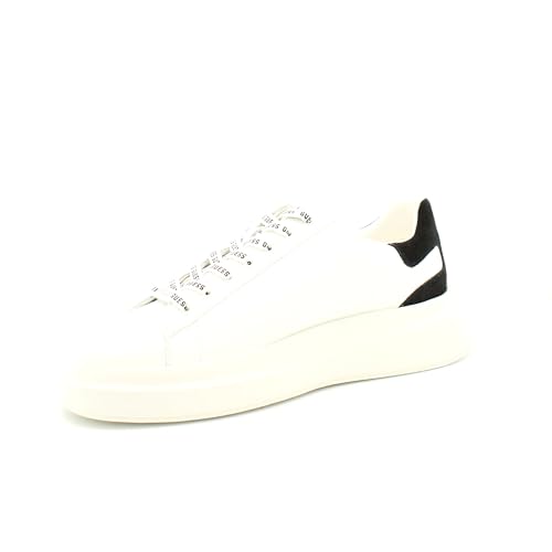 Scarpe uomo Guess sneaker Elba carryover in pelle white/ black US24GU03 FMPVIBSUE12 40 von GUESS