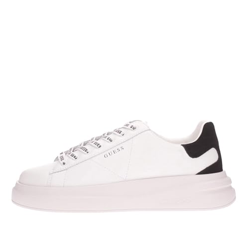 Scarpe uomo Guess sneaker Elba carryover in pelle white/ black US24GU03 FMPVIBSUE12 46 von Guess