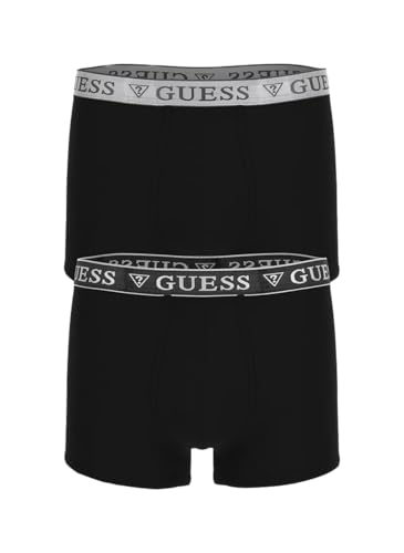 Schwarz Herren gemusterte Boxer TRUNK 2PACK, schwarzes, M von GUESS