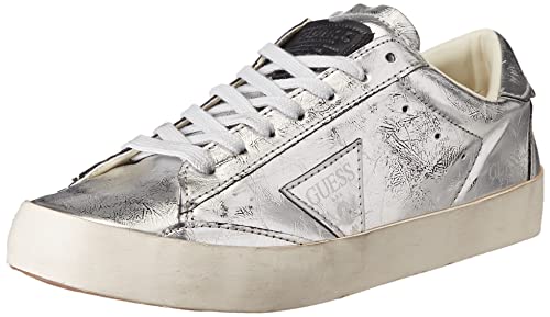 WHITELISTED Damen Lodi Gymnastikschuh, Silber/schwarz, 35 EU von GUESS