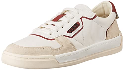 WHITELISTED Herren Strave Vintage Gymnastikschuh, Offwhite, 44 EU von GUESS