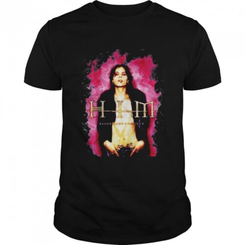 HIM Band Him Retro T Shirt S-4XL for Fan Cotton CG328 BlackL HIM Band Him Retro T Shirt S-4XL for Fan Cotton CG328 BlackL von GUEWBF