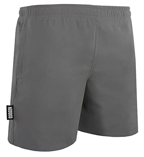 GUGGEN Mountain Badehose für Herren Schnelltrocknende Badeshorts Style-2 Beachshorts Boardshorts Schwimmhose Männer Farbe Grau L von GUGGEN Mountain