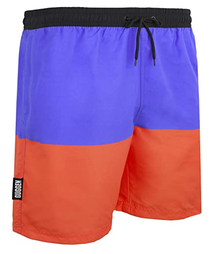 GUGGEN Mountain Badehose für Herren Schnelltrocknende Badeshorts Beachshorts Boardshorts Schwimmhose Männer Farbe Gestreift XXL von GUGGEN Mountain