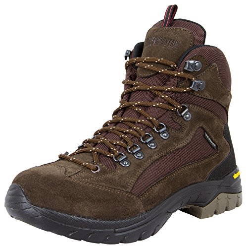 GUGGEN Mountain Herren Damen Wanderschuhe Bergschuhe wasserdicht Outdoor-Schuhe Walkingschuhe HPM51, Farbe Braun, EU 44 von GUGGEN Mountain