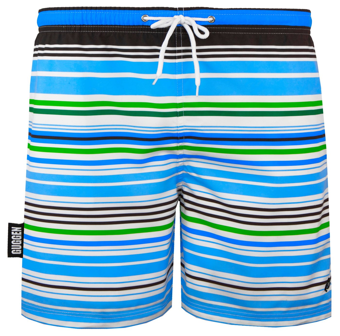 GUGGEN Mountain Badehose Badehose Herren Badeshorts Schnelltrocknend Boardshorts Beachshorts Streifen Karriert Badeshorts mit Kordel Gummizug Innenslip von GUGGEN Mountain