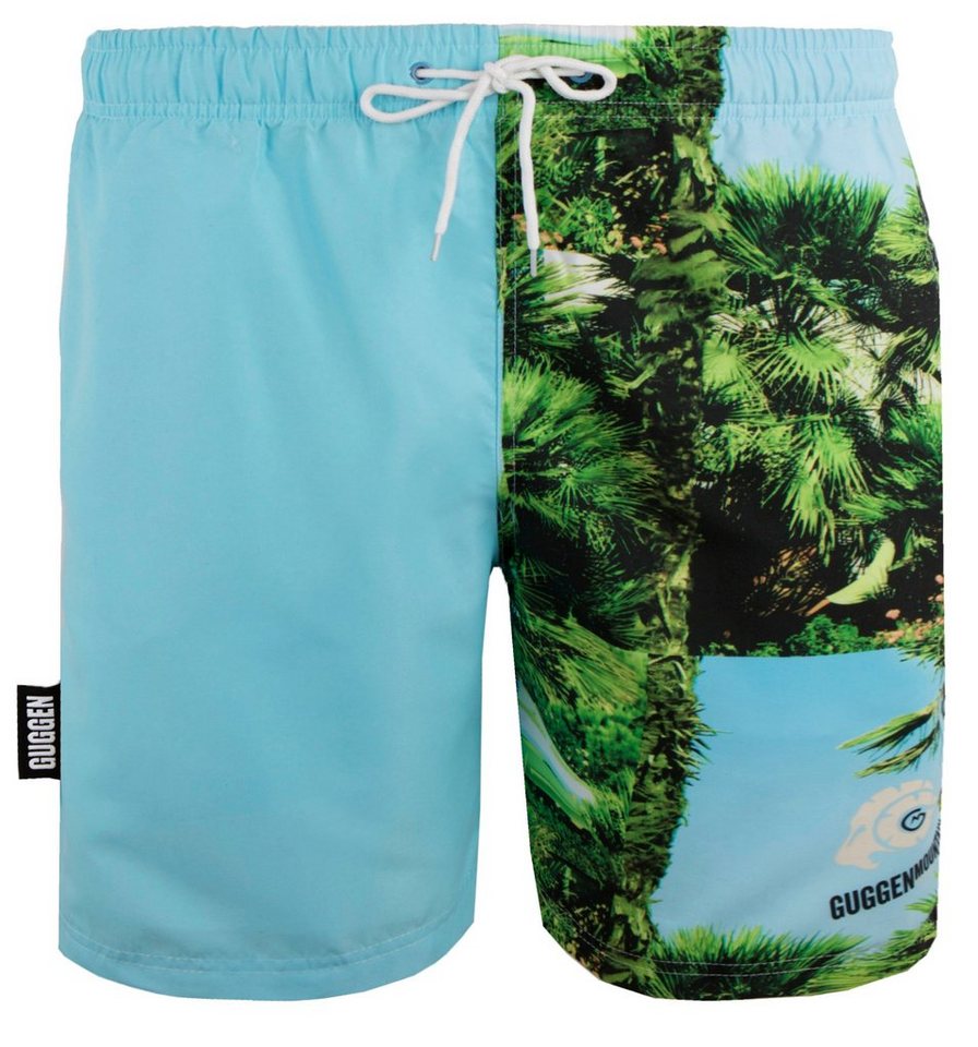 GUGGEN Mountain Badehose Badehose Herren Badeshorts Schnelltrocknend Boardshorts Beachshorts Streifen Karriert Badeshorts mit Kordel Gummizug Innenslip von GUGGEN Mountain