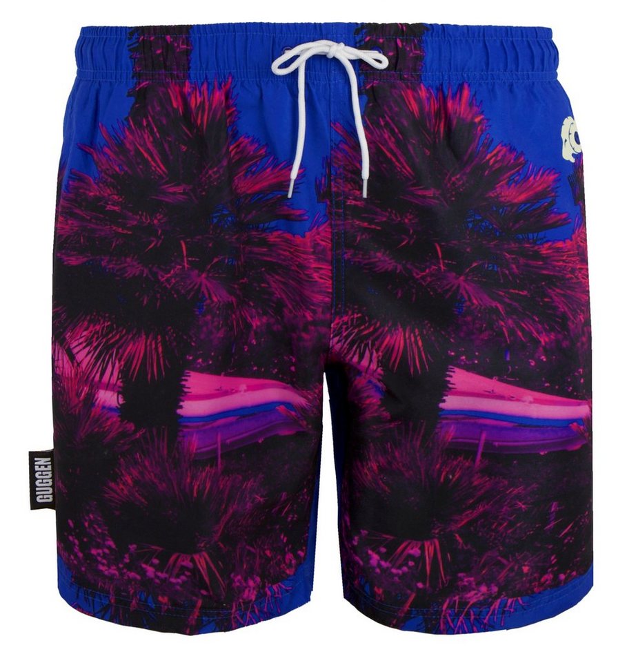 GUGGEN Mountain Badehose Badehose Herren Badeshorts Schnelltrocknend Boardshorts Beachshorts Streifen Karriert Badeshorts mit Kordel Gummizug Innenslip von GUGGEN Mountain