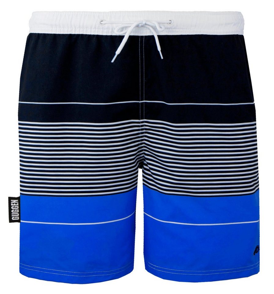 GUGGEN Mountain Badehose Badehose Herren Badeshorts Schnelltrocknend Boardshorts Beachshorts Streifen Karriert Badeshorts mit Kordel Gummizug Innenslip von GUGGEN Mountain