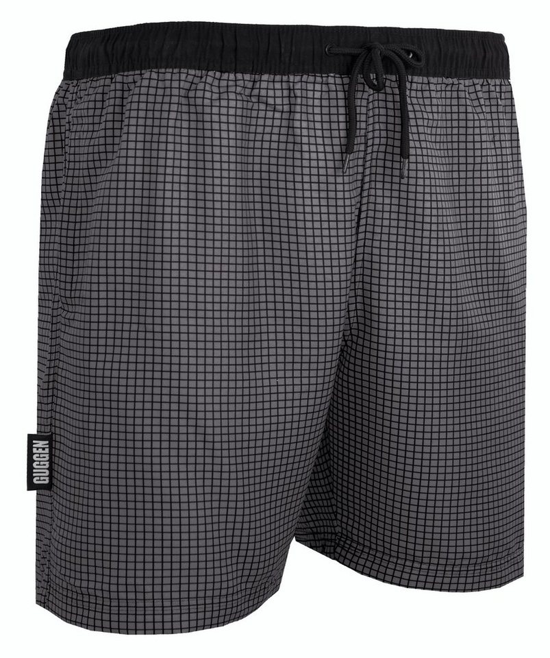 GUGGEN Mountain Badehose Badehose Herren Badeshorts Schnelltrocknend Boardshorts Beachshorts Streifen Karriert Badeshorts mit Kordel Gummizug Innenslip von GUGGEN Mountain