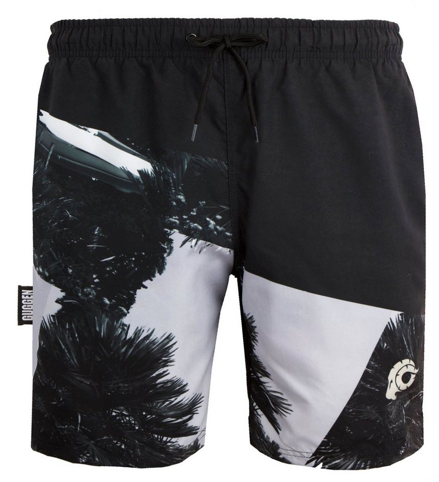 GUGGEN Mountain Badehose Badehose Herren Badeshorts Schnelltrocknend Boardshorts Beachshorts Streifen Karriert Badeshorts mit Kordel Gummizug Innenslip von GUGGEN Mountain