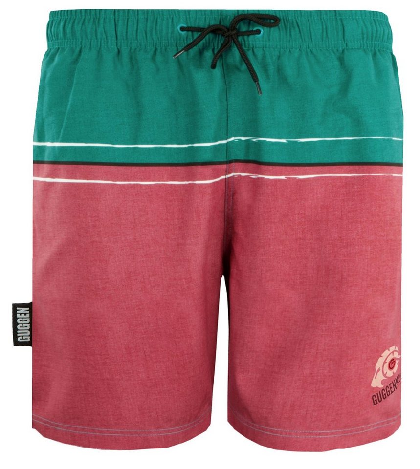 GUGGEN Mountain Badehose Badehose Herren Badeshorts Schnelltrocknend Boardshorts Beachshorts Streifen Karriert Badeshorts mit Kordel Gummizug Innenslip von GUGGEN Mountain