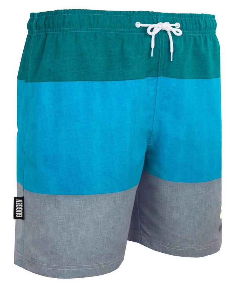 GUGGEN Mountain Badehose Badehose Herren Beachshorts Boardshorts Badeshorts Kordelzug Schnelltrocknende Badeshorts mit Kordelzug gestreiftes Muster von GUGGEN Mountain