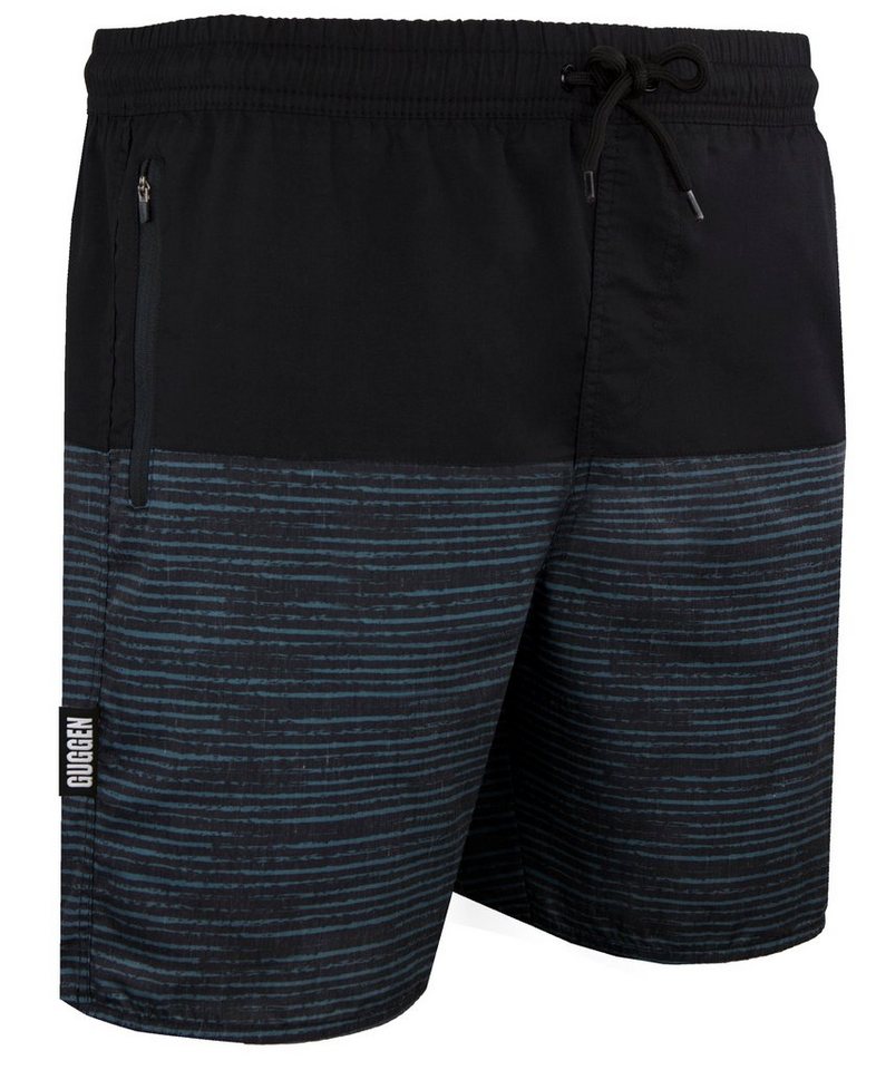 GUGGEN Mountain Badehose Badehose Herren Schnelltrocknende Badeshorts 1803-4 Badeshorts mit Kordelzug und Reißverschluss Taschen, Baumwollanteil von GUGGEN Mountain