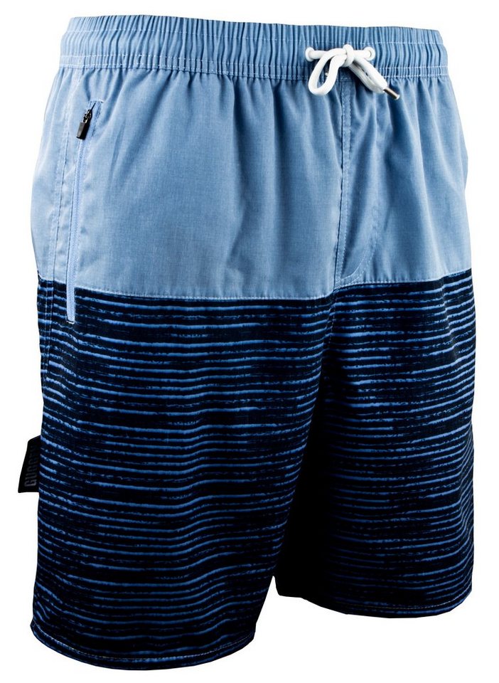 GUGGEN Mountain Badehose Badehose Herren Schnelltrocknende Badeshorts 1803-4 Badeshorts mit Kordelzug und Reißverschluss Taschen, Baumwollanteil von GUGGEN Mountain