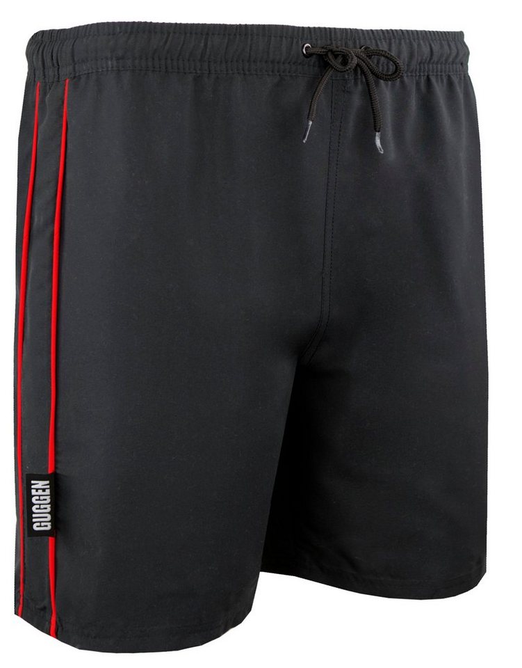 GUGGEN Mountain Badehose Badehose Herren BADEHOSE WECHSELT MUSTER BEI NÄSSE MUSTER Schnelltrocknende Badeshorts mit Kordelzug von GUGGEN Mountain