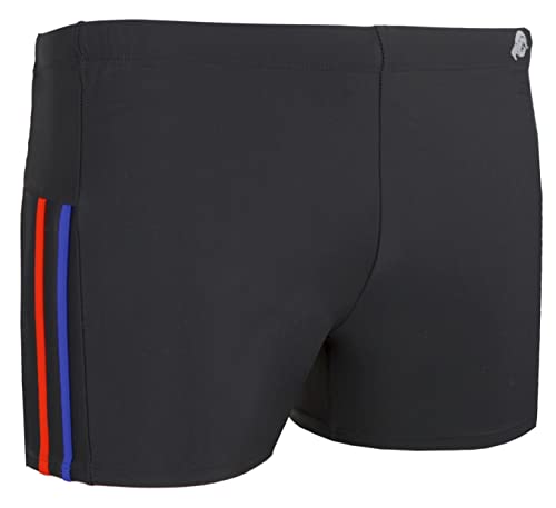 GUGGEN Mountain Badehose für Herren Schwimmhose Männer kurz eng anliegend Badeshorts gestreift Farbe gestreift 3XL von GUGGEN Mountain