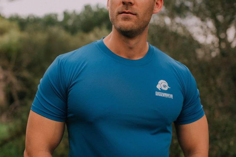 GUGGEN Mountain Funktionsshirt Funktionsshirt Herren Sportshirt T-Shirt Kurzarm FW04 in Unifarben von GUGGEN Mountain