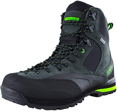GUGGEN Mountain HPM55 Herren Trekking-& Wanderstiefel Wanderschuhe Trekkingschuhe Outdoorschuhe wasserdicht mit Membran und Wildleder Farbe Schwarz-Gruen EU 45 GUGGEN Mountain HPM55 Herren Trekking-& Wanderstiefel Wanderschuhe Trekkingschuhe Outdoorschuhe wasserdicht mit Membran und Wildleder Farbe Schwarz-Gruen EU 45 von GUGGEN Mountain